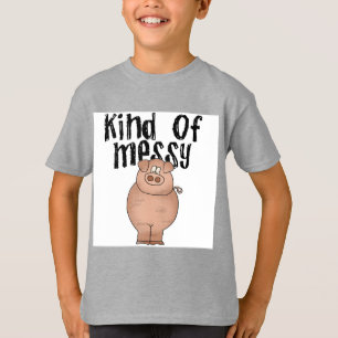 Clase del cerdo de camisetas y de regalos sucios