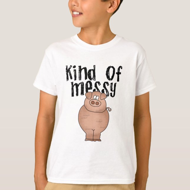 Clase del cerdo de camisetas y de regalos sucios (Anverso)