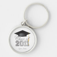 Clase del llavero 2011 de la graduación - blanco y