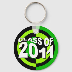 Clase del negro verde 2011 del llavero