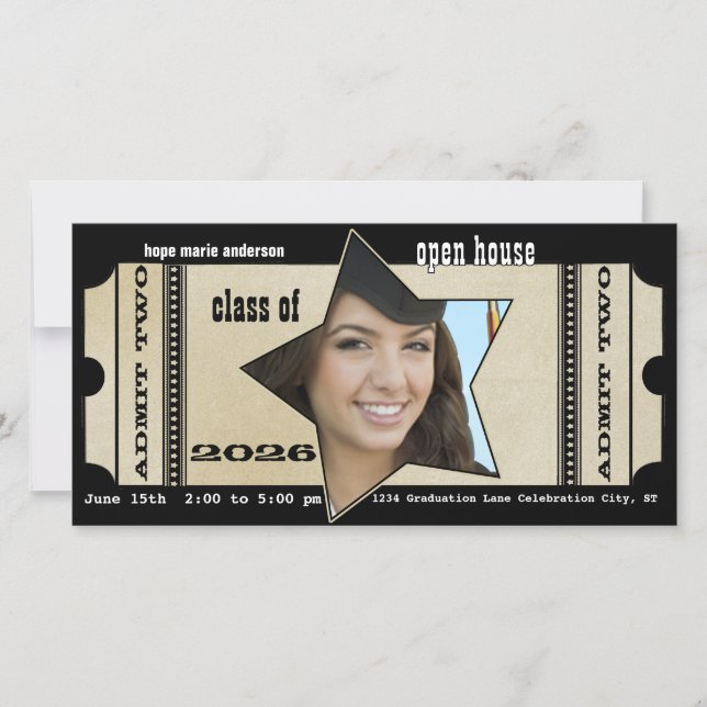 Clase del PARTIDO de Graduación Invitación a la Ca (Anverso)