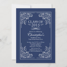 Clase elegante de la invitación a la fiesta de gra