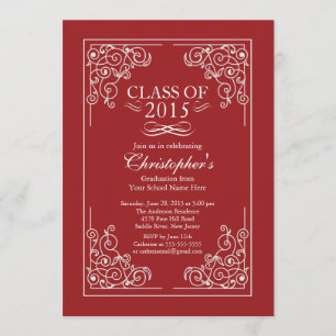 Clase elegante de la invitación a la fiesta de gra