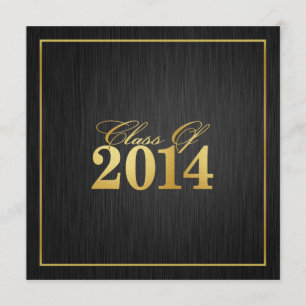 Clase elegante del "oro" de la invitación 2014 de