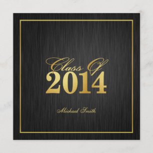 Clase elegante del "oro" de la invitación 2014 de