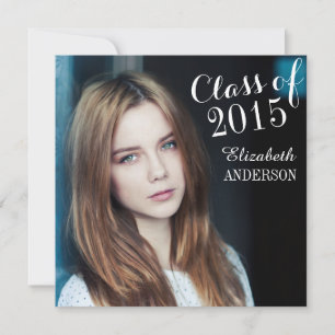 Clase Elegante Simple de Invitación a la Graduació