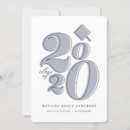 Clase gráfica en negrita de la invitación de gradu