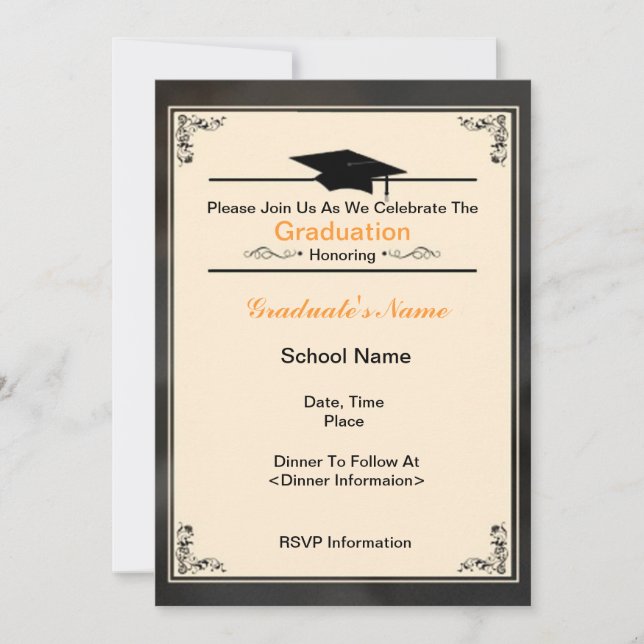 Clase hermosa de las invitaciones 2012 de la (Anverso)