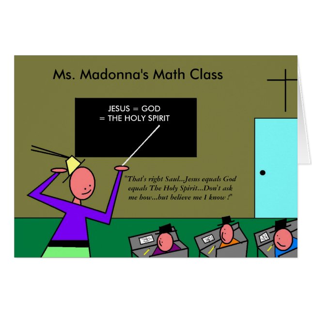 Clase matemática de la Sra. Madonna (Anverso (Horizontal))