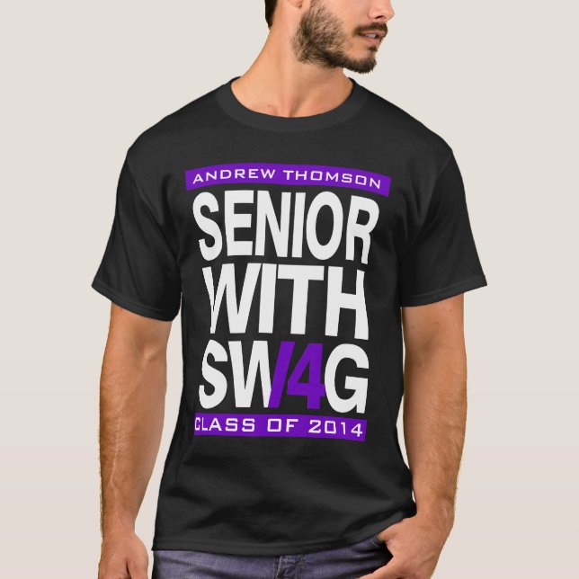 Clase mayor del Swag de camiseta de 2014 mayores (Anverso)