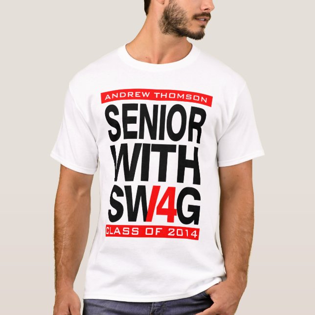 Clase mayor del Swag de camiseta de 2014 mayores (Anverso)