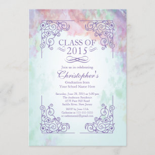 Clase moderna de 2015 Invitación a la fiesta de gr