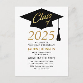 Clase moderna de 2025 Invitación de la fiesta de g