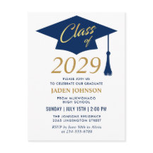 Clase moderna de 2025 Invitación de la fiesta de g