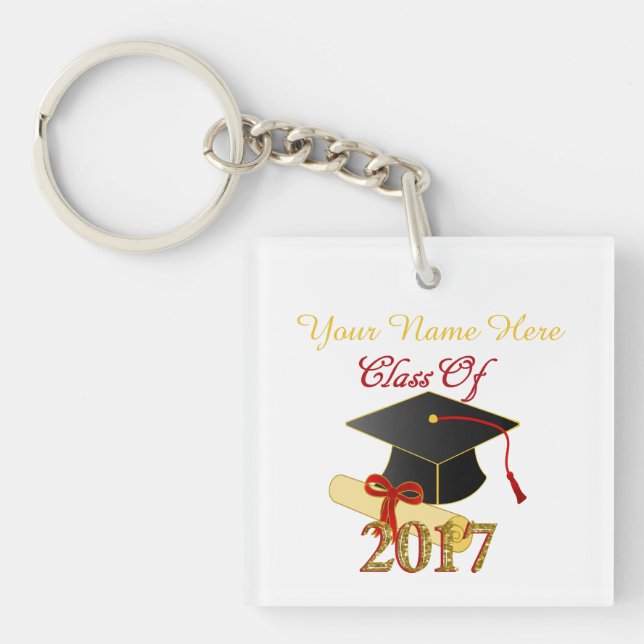 Clase personalizada del llavero de doble cara 2017 (Frente)