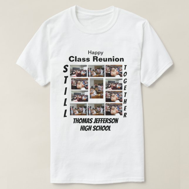 Clase personalizado Reunión 11 camiseta de Collage (Diseño del anverso)