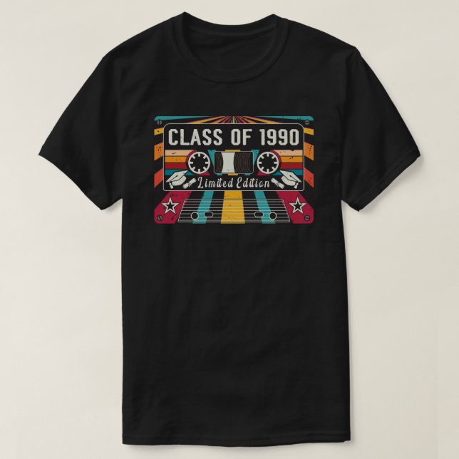 Clase retro de la camiseta de 1990 (Diseño del anverso)