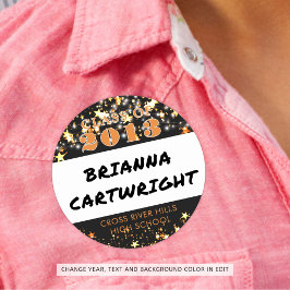 Clase Reunión Naranja Negro Etiquetas de nombres