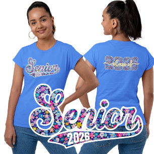 Clase superior de la camiseta floral 2026