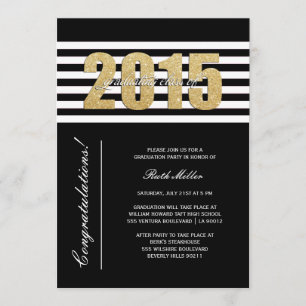 Clase tachada de 2015 Invitación a graduación