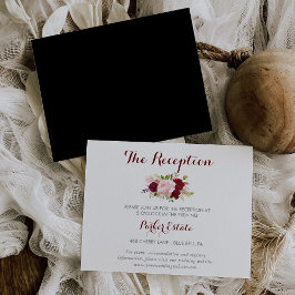 Clase Tropical Black Wedding Tarjeta de recepción