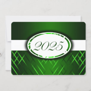 Clase verde y blanca de las invitaciones de 2025
