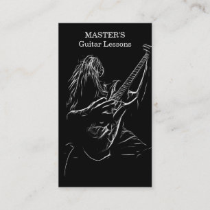 Clases de guitarra/ Tarjetas de ventas