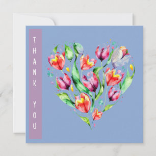 Clásica acuarela Tulip Elegance Floral Wreath