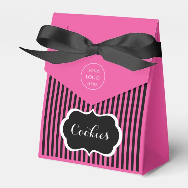 Clásica caja de favoritos negra, rosa y blanca (Front Side)