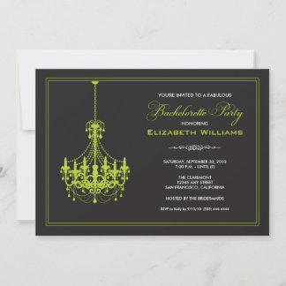 Clásica Candelier Bachelorette Invitación (lima)