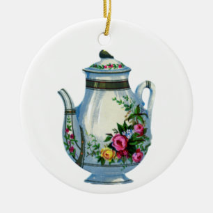 Clásica Copa de Té Vuelta Cerámica de Ornamento