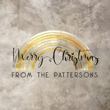 Clásica familia Golden Rainbow nombre Feliz Navida