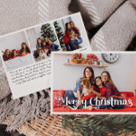 Clásica Feliz Año De Navidad En Reseña De Cuatro F<br><div class="desc">Celebre la temporada con este año único y clásico de Feliz Navidad en la revisión de cuatro tarjetas de vacaciones fotográficas con un toque de encanto vintage. El diseño minimalista muestra una elegante paleta de colores blanco y negro que evoca el espíritu acogedor del invierno. Su atractivo moderno y divertido,...</div>