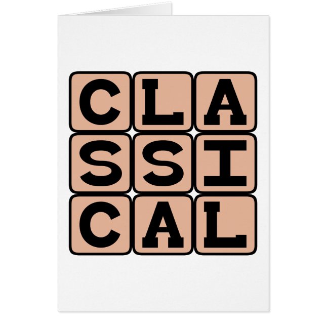 Clásica, género musical (Frente)