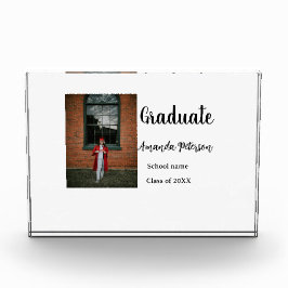 Clásica graduación agregar nombre de foto clase de