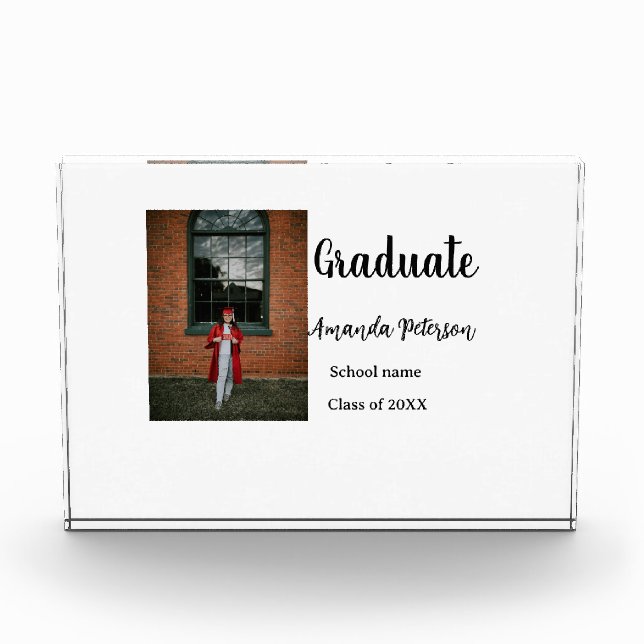 Clásica graduación agregar nombre de foto clase de (Anverso)