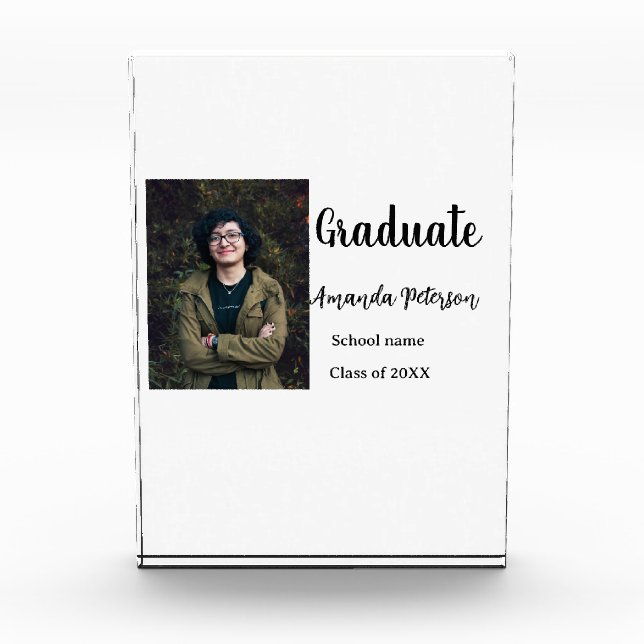 Clásica graduación agregar nombre de foto clase de (Anverso)