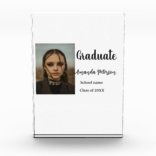 Clásica graduación agregar nombre de foto clase de (Anverso)