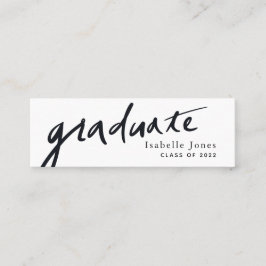 Clásica Graduación en blanco de SImple Tarjeta de 