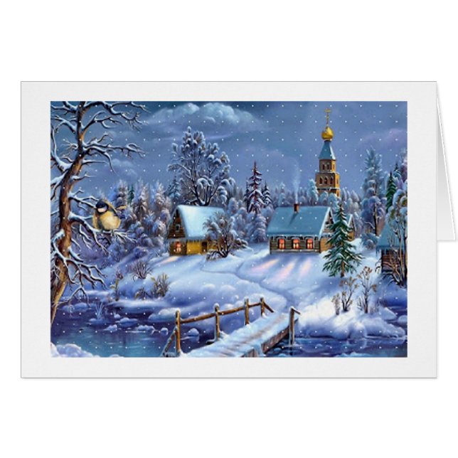 Clásica, hermosa imagen vintage de Navidad (Anverso (Horizontal))