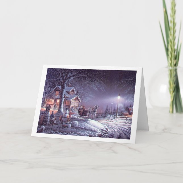 Clásica imagen popular de Navidad vintage (Anverso)