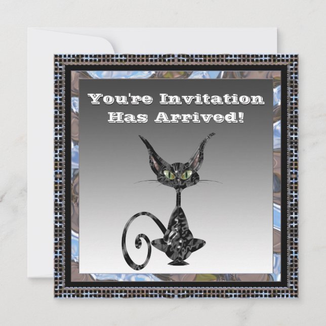 Clásica invitación a la fiesta de Halloween (Anverso)