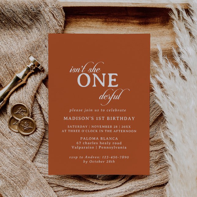 Clásica Invitación de Cumpleaños 1er Cumpleaños co (Subido por el creador)
