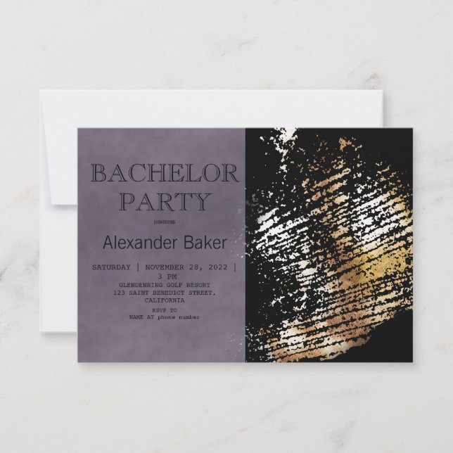 Clásica invitación de la fiesta de la licenciatura (Anverso)