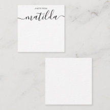 Clásica moderna caligrafía manuscrita Nota simple