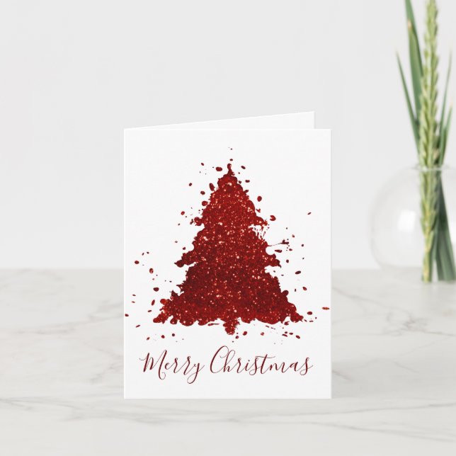 Clásica Navidad | Rich Crimson Red Tree (Anverso)