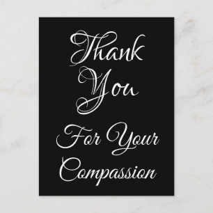 Clásica postal "Gracias por tu compasión"