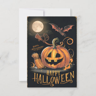 Clásica tarjeta de felicitación de Halloween #2