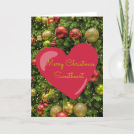 Clásica tarjeta de Navidad de rosa roja romántica