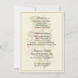 Clásica Tarjeta de Recepción de Boda Simple y Eleg